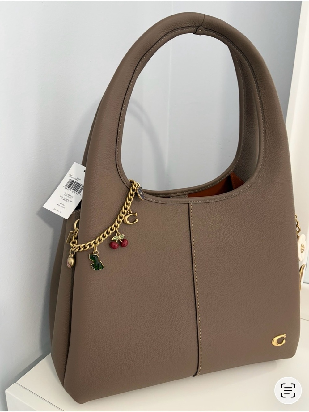 Coach Lana Shoulder Bag in Dark Stone - Picture 2 of 10